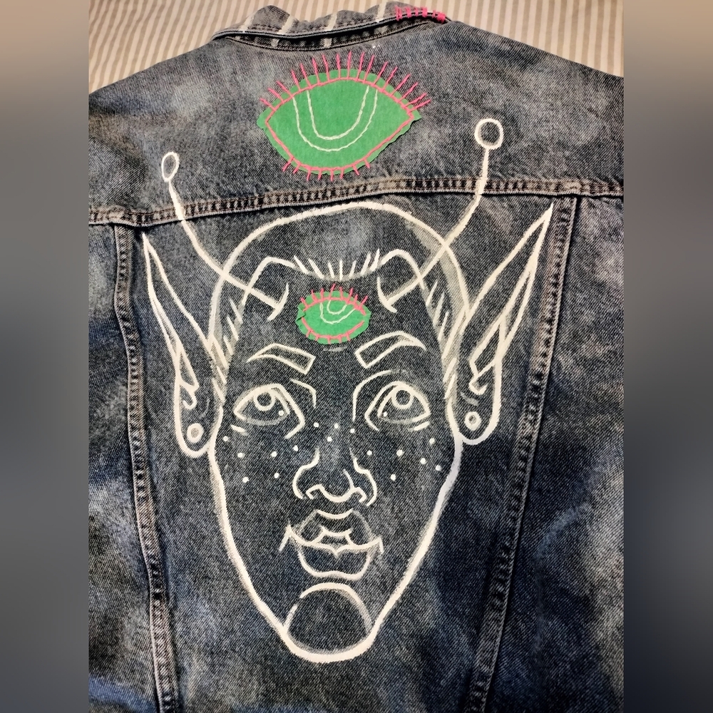 "Alien" Denim Jacket - image 5